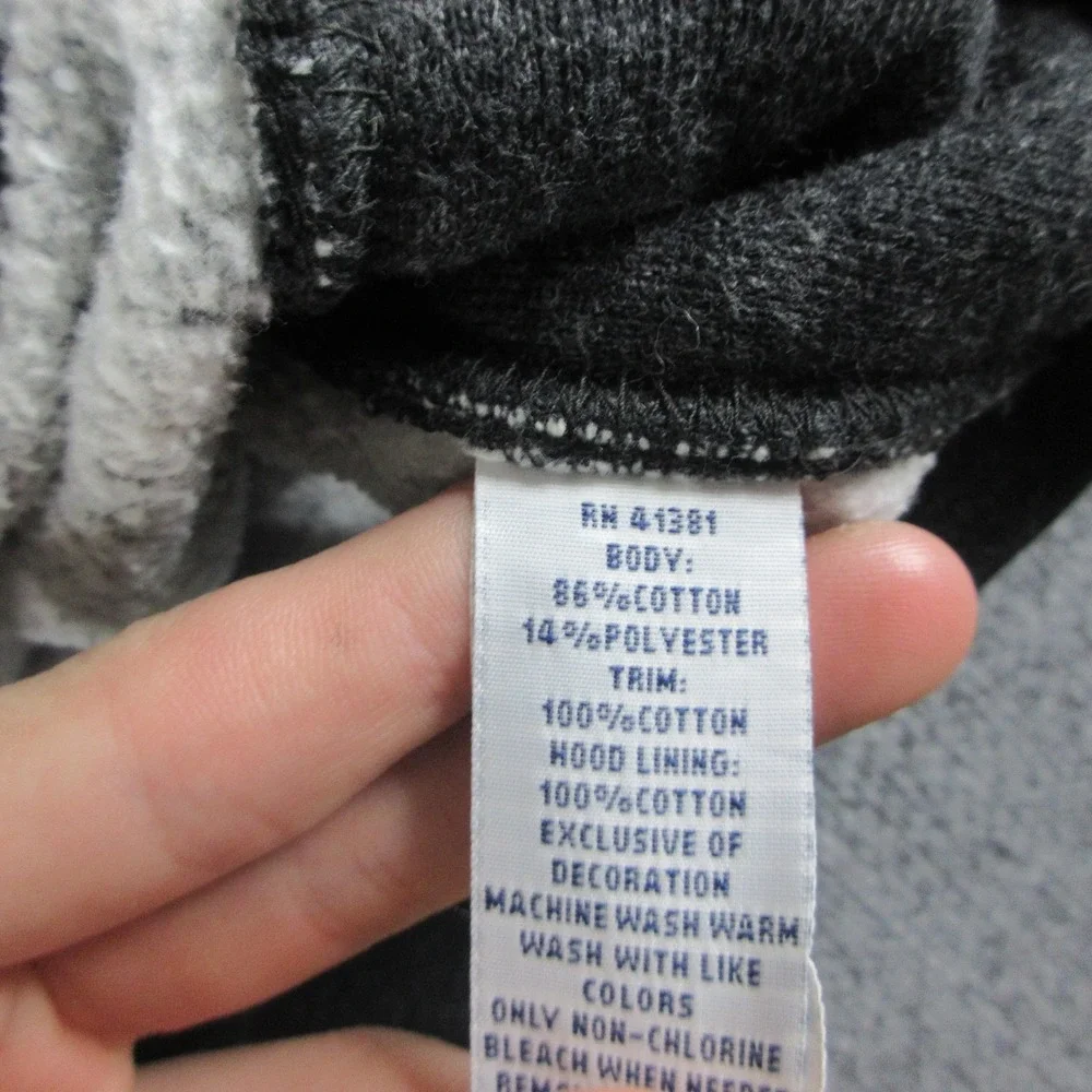 Polo Ralph Lauren Hoodie Mens L Gray Full Zip Fleece Pony Logo Sweatshirt